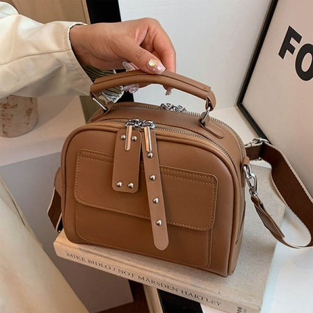 Crossbody Shoulder Luxury Designer  Bag For Women (Brown)